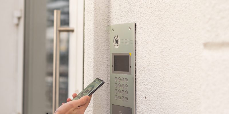 nfc's mobile phone use for open safety door.